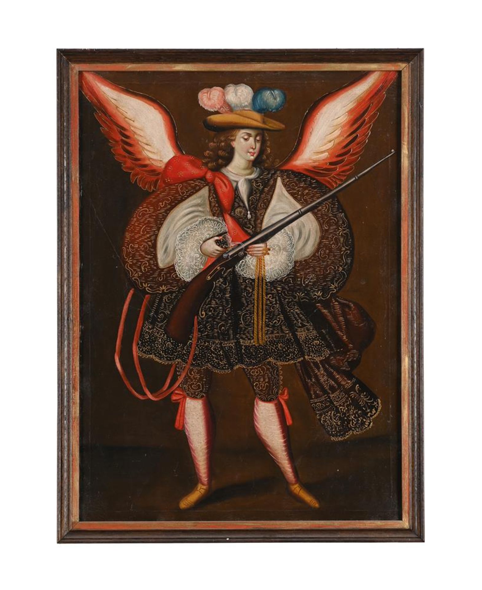 MANNER OF THE MASTER OF CALAMARCA, ANGEL WITH HARQUEBUS - Image 2 of 3