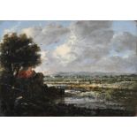 FOLLOWER OF JOHN CONSTABLE, RIVER LANDSCAPE