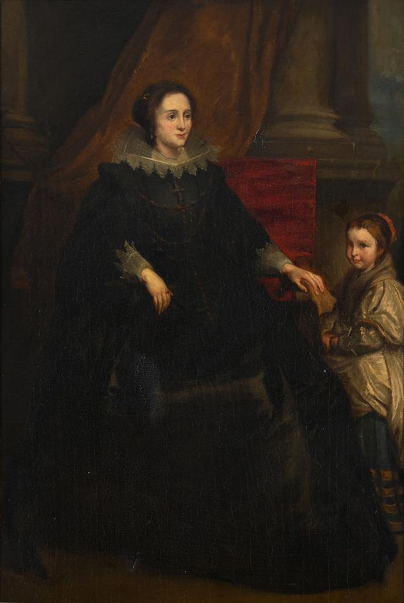 AFTER SIR ANTHONY VAN DYCK, A MOTHER AND DAUGHTER; A FATHER AND SON (2) - Image 2 of 7