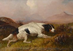 COLIN GRAEME (ENGLISH 1858-1910), A PAIR OF GUN DOGS (2)