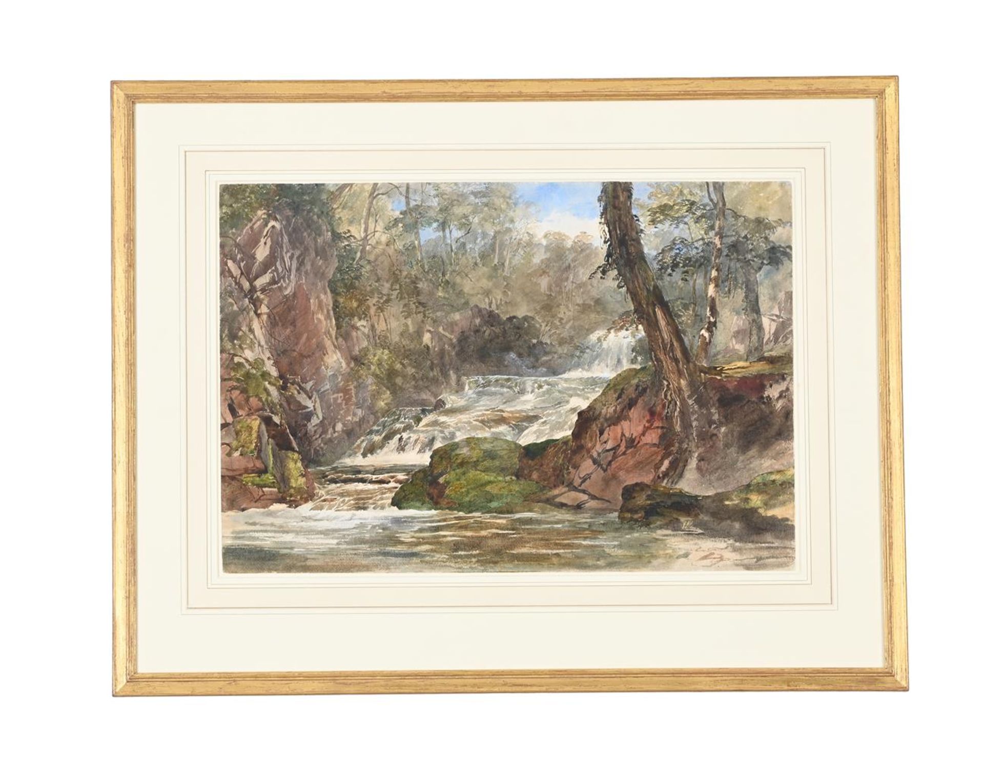WILLIAM JAMES MÜLLER (BRITISH 1812-1845), CASCADES ON A RIVER IN A WOODED LANDSCAPE - Bild 2 aus 2
