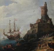 FOLLOWER OF ADAM WILLAERTS, GALLEON OFFSHORE BY A FORTRESS
