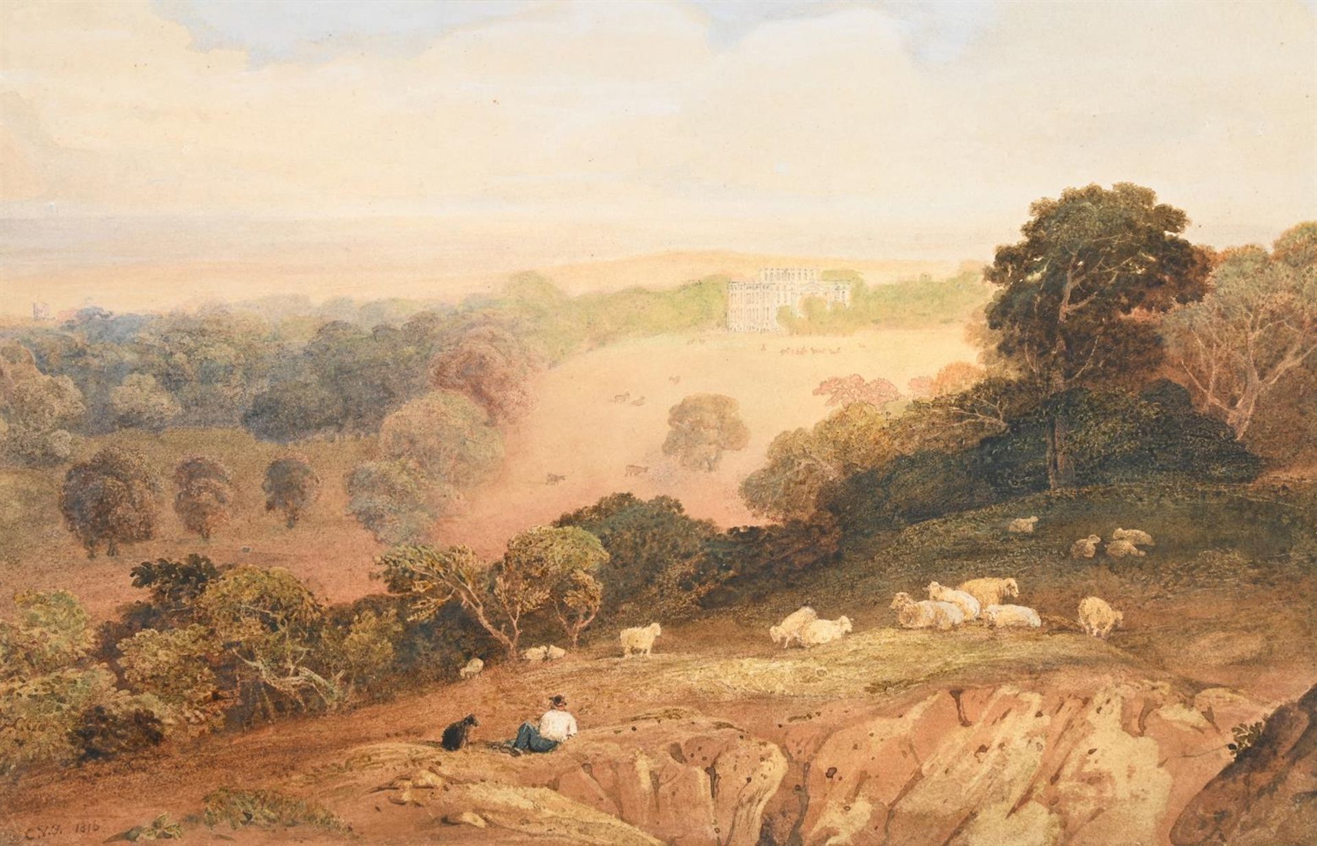 ANTHONY VANDYKE COPLEY FIELDING (BRITISH 1787-1855), A VIEW OF KING'S WESTON