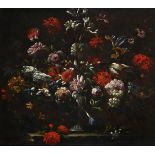 CIRCLE OF MARIO NUZZI (ITALIAN 1603-1673)STILL LIFE OF FLOWERS IN AN URN