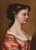 FOLLOWER OF MARY BEALE, PORTRAIT OF A YOUNG WOMAN IN SIDE PROFILE