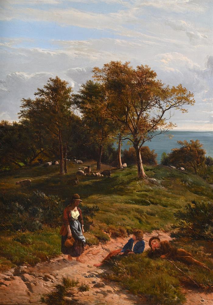 SIDNEY RICHARD PERCY (ENGLISH 1821-1886), A PEEP AT THE SEA, FAIRLIGHT GLEN - Image 3 of 4