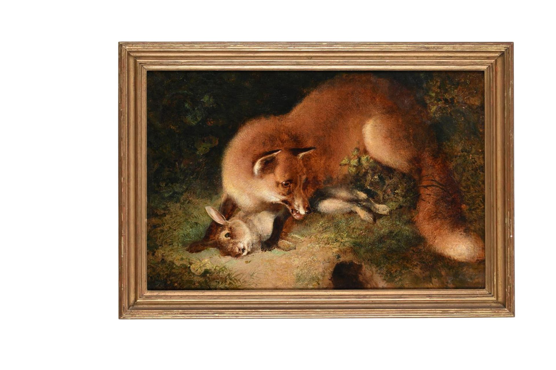 FOLLOWER OF GEORGE W. HORLOR, A FOX WITH A RABBIT - Bild 2 aus 3