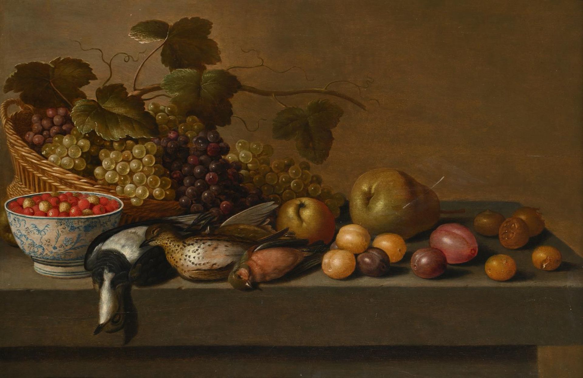 FLORIS VAN SCHOOTEN (DUTCH 1585 - 1665), STILL LIFE WITH GAME BIRDS AND FRUIT