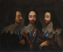 AFTER SIR ANTHONY VAN DYCK, TRIPLE PORTRAIT OF CHARLES I