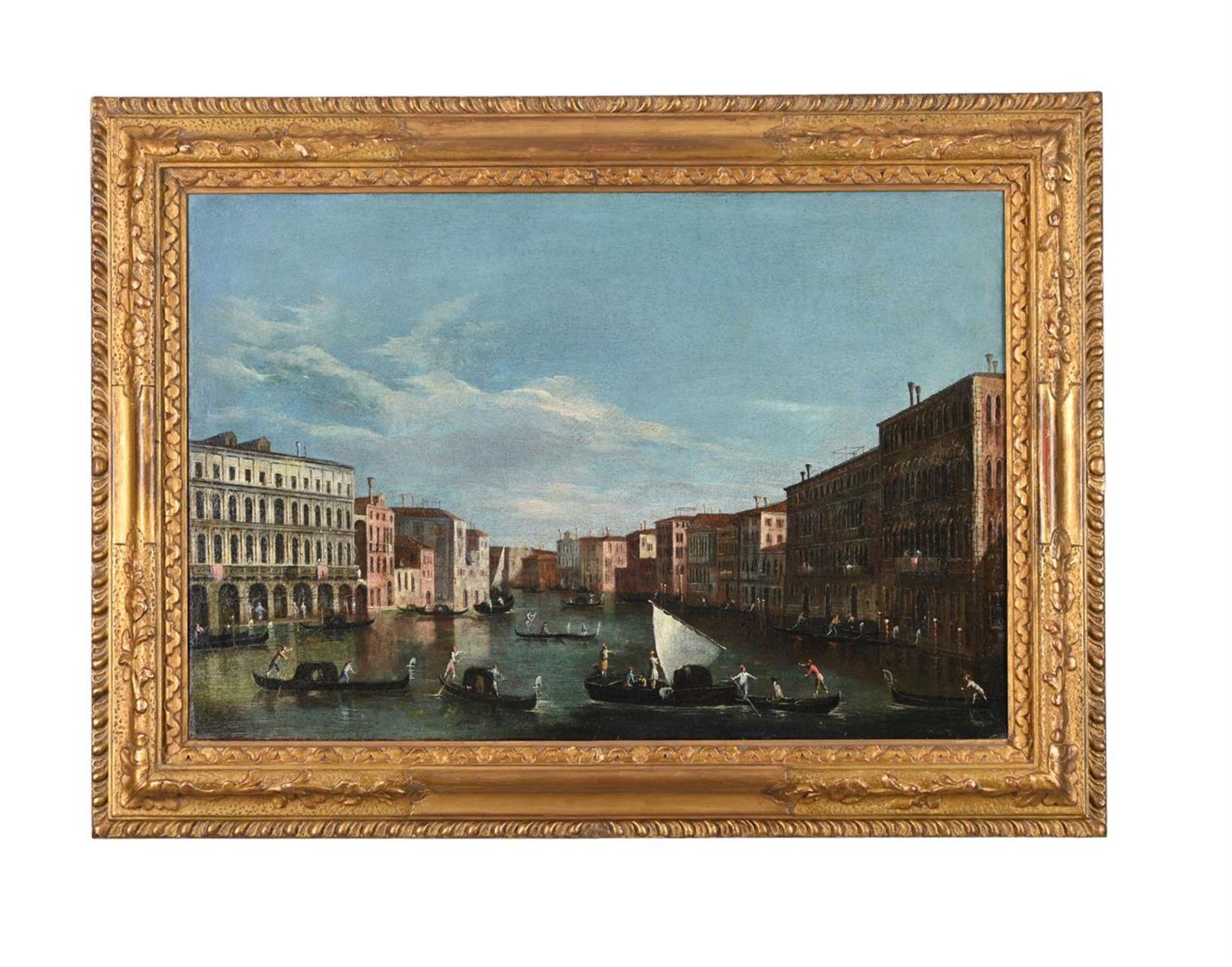 ATTRIBUTED TO THE MASTER OF THE LANGMATT FOUNDATION VIEWS (ITALIAN FL. 1740-1770), THE GRAND CANAL - Image 2 of 3