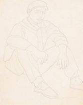 λ JEAN BERQUE (FRENCH 1896-1954), STUDY OF A SEATED MAN