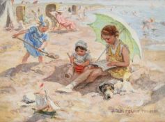JAN ZOETELIEF TROMP (DUTCH 1872-1947), A DAY AT THE BEACH