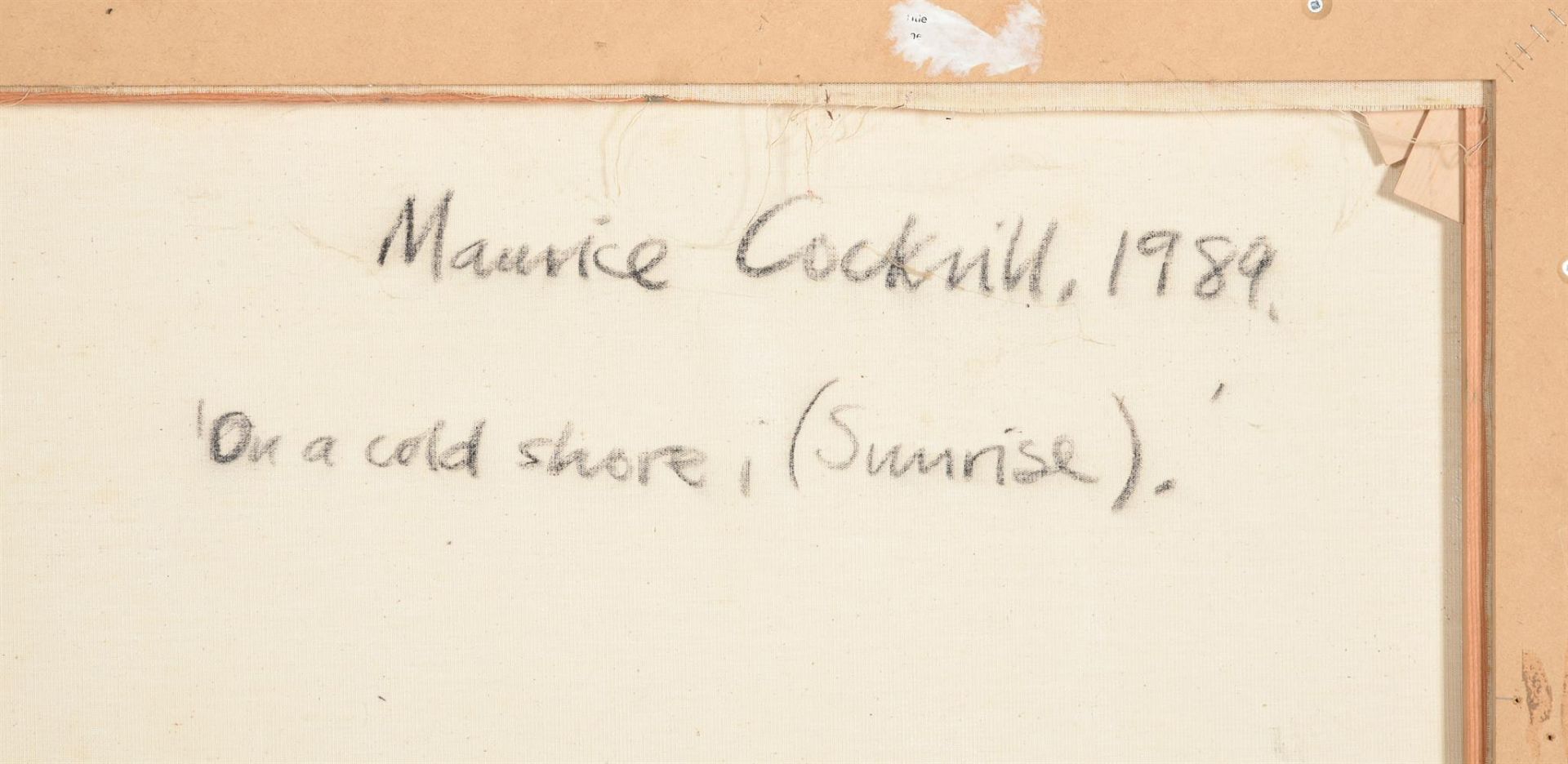 λ MAURICE COCKRILL (BRITISH 1936-2013), ON A COLD SHORE (SUNRISE) - Bild 4 aus 5