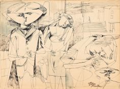 λ JOHN MINTON (BRITISH 1917-1957), GORBALS CHILDREN