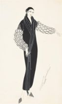 λ ERTÉ (FRENCH 1892-1990), HARPER'S BAZAAR - EVENING COAT