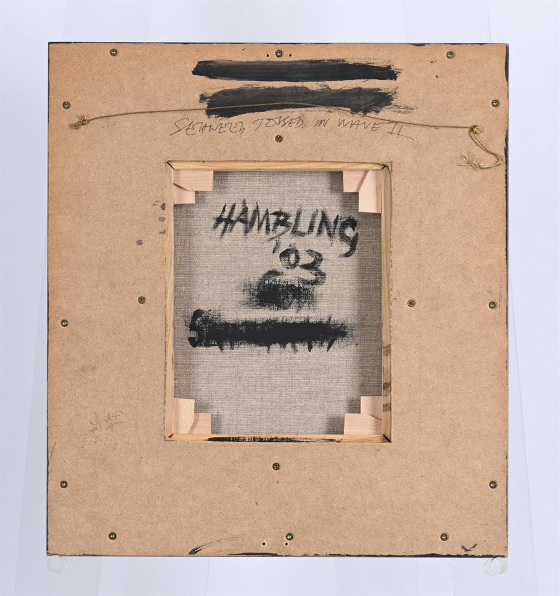 λ MAGGI HAMBLING (BRITISH B. 1945), SEAWEED TOSSED IN WAVE II - Image 3 of 3