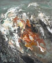 λ MAGGI HAMBLING (BRITISH B. 1945), SEAWEED TOSSED IN WAVE II