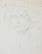 λ AUGUSTUS JOHN (BRITISH 1878-1961), PORTRAIT HEAD OF A YOUNG WOMAN
