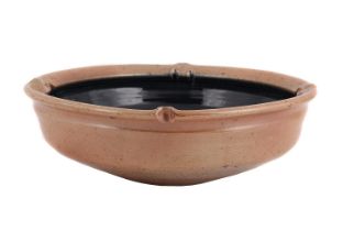 λ MICHAEL CASSON (BRITSH 1925-2003), A LARGE BROWN GLAZED BOWL