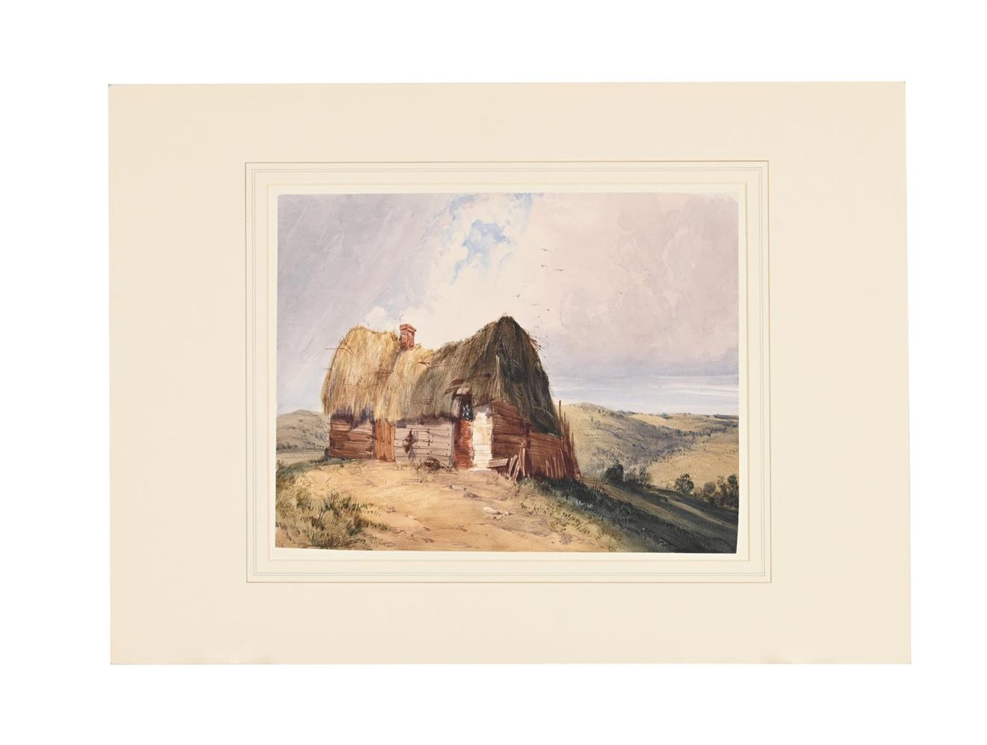 ATTRIBUTED TO WILLIAM CALLOW (BRITISH 1812-1908), A SHEPHERD'S HUT IN A NORMANDY LANDSCAPE (2) - Bild 3 aus 3