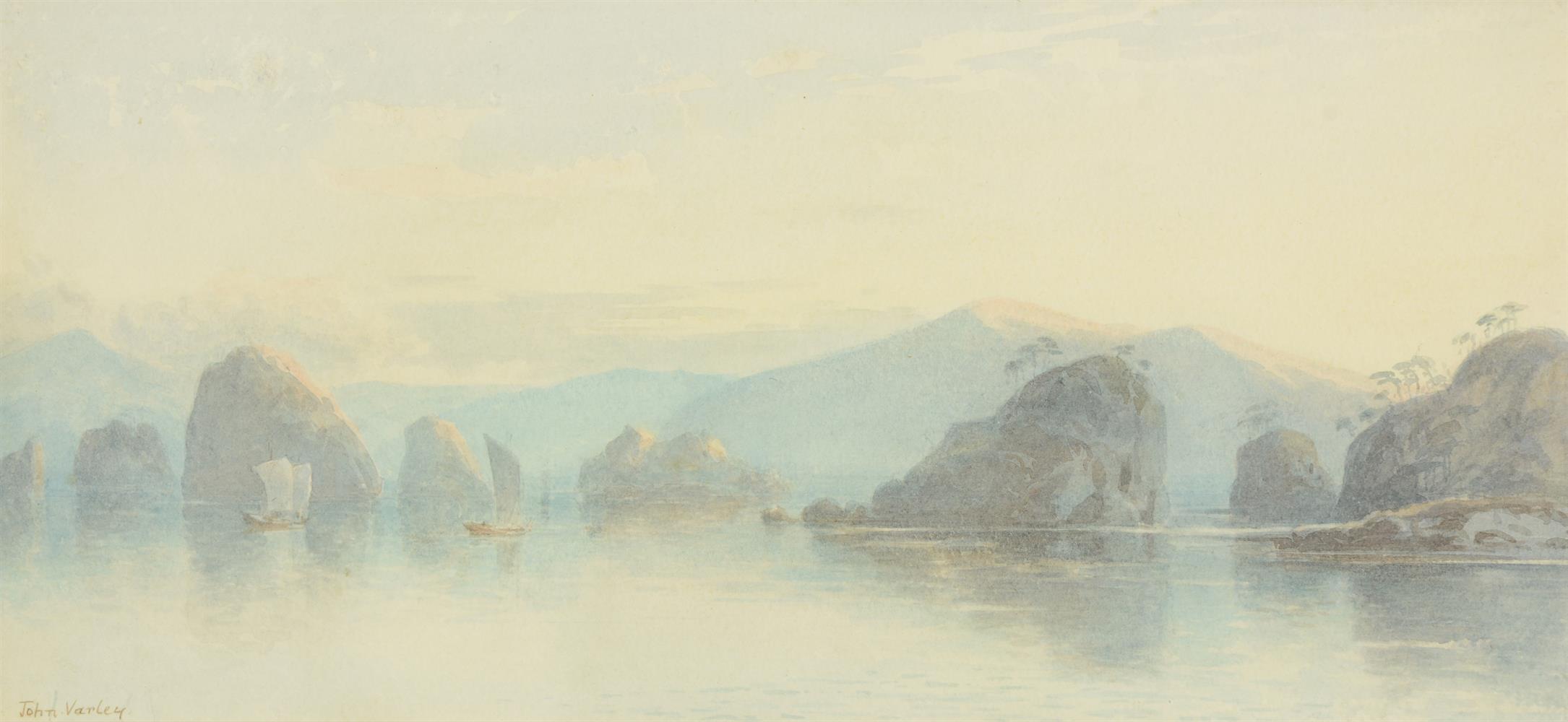 JOHN II VARLEY (BRITISH 1850-1933), CHINESE COASTAL LANDSCAPE - Image 2 of 2