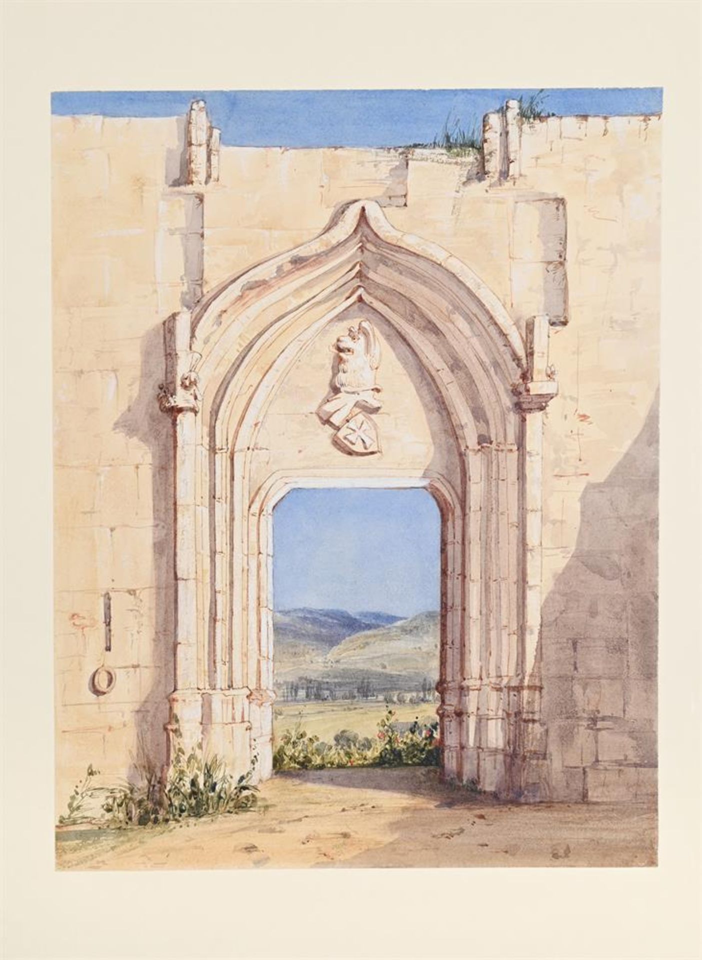 ATTRIBUTED TO WILLIAM CALLOW (BRITISH 1812 - 1908), PORTE DES TEMPLIERS - Bild 2 aus 2