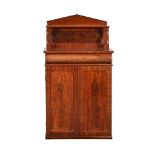 A VICTORIAN MAHOGANY COLLECTOR'S SIDE CABINET OR CHIFFONIER