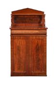 A VICTORIAN MAHOGANY COLLECTOR'S SIDE CABINET OR CHIFFONIER