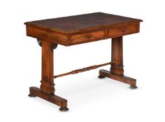Y AN EARLY VICTORIAN ROSEWOOD SIDE TABLE