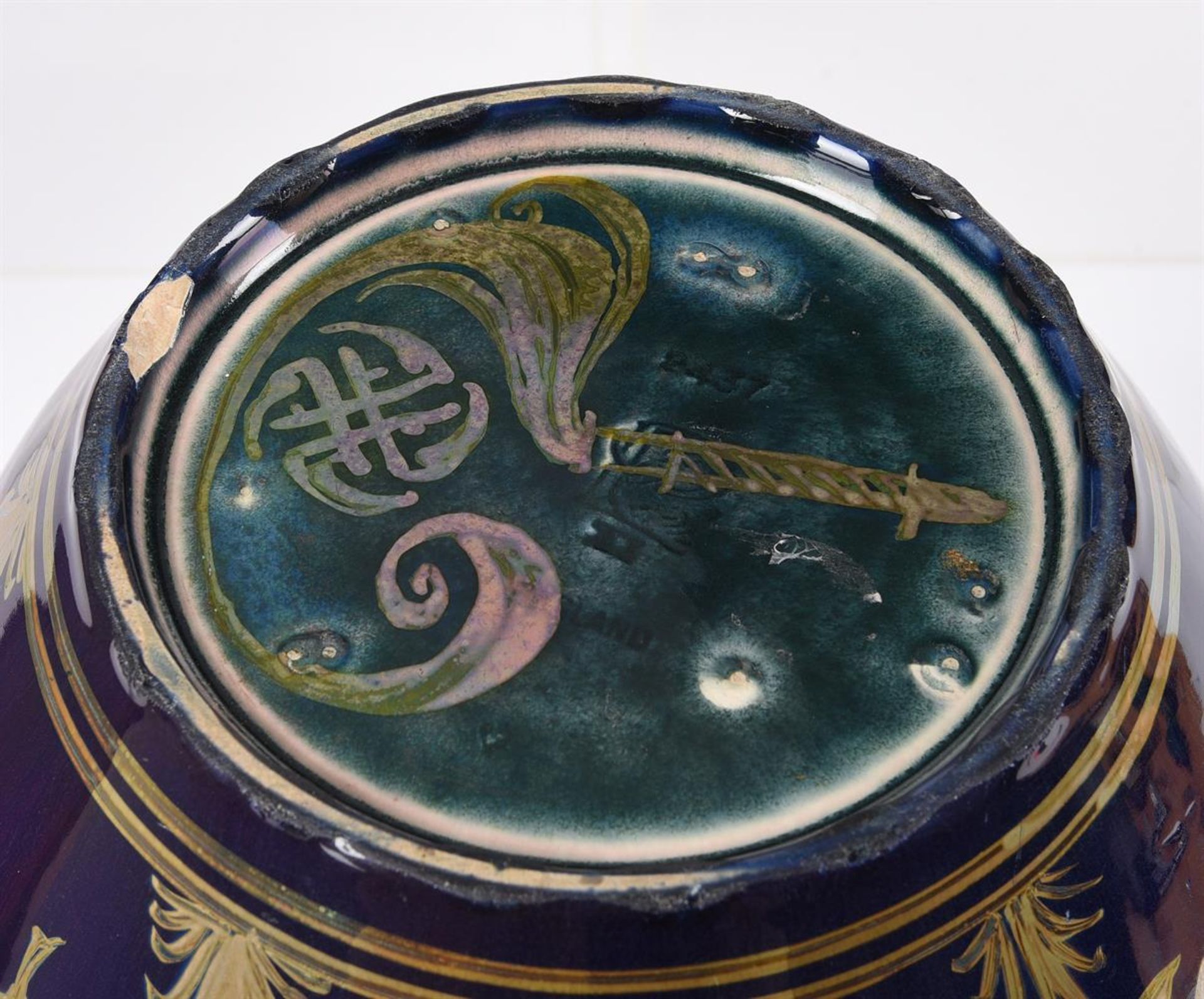 GORDON FORSYTH R.I. (1879-1952) FOR PILKINGTON'S 'ROYAL LANCASTRIAN' POTTERY, A LUSTRE VASE - Image 2 of 2