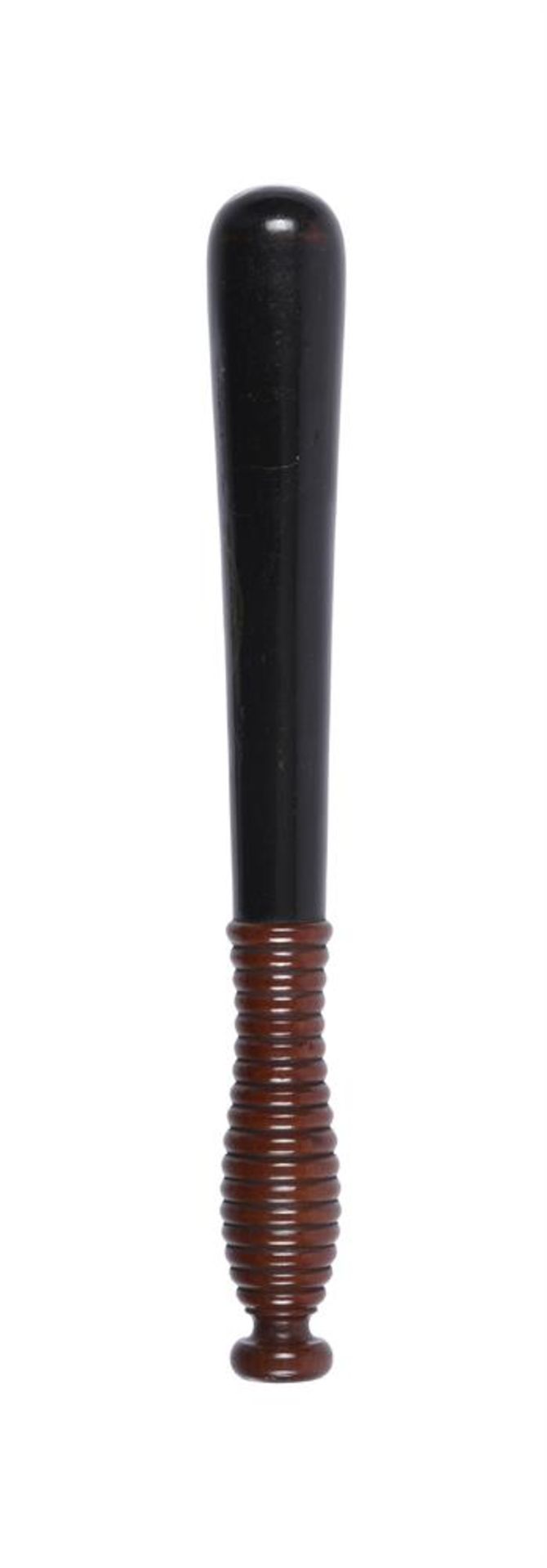 A VICTORIAN SCOTTISH PAINTED WOOD TRUNCHEON - Image 2 of 2