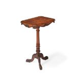 AN EARLY VICTORIAN WALNUT OCCASIONAL TABLE