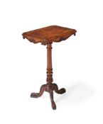 AN EARLY VICTORIAN WALNUT OCCASIONAL TABLE