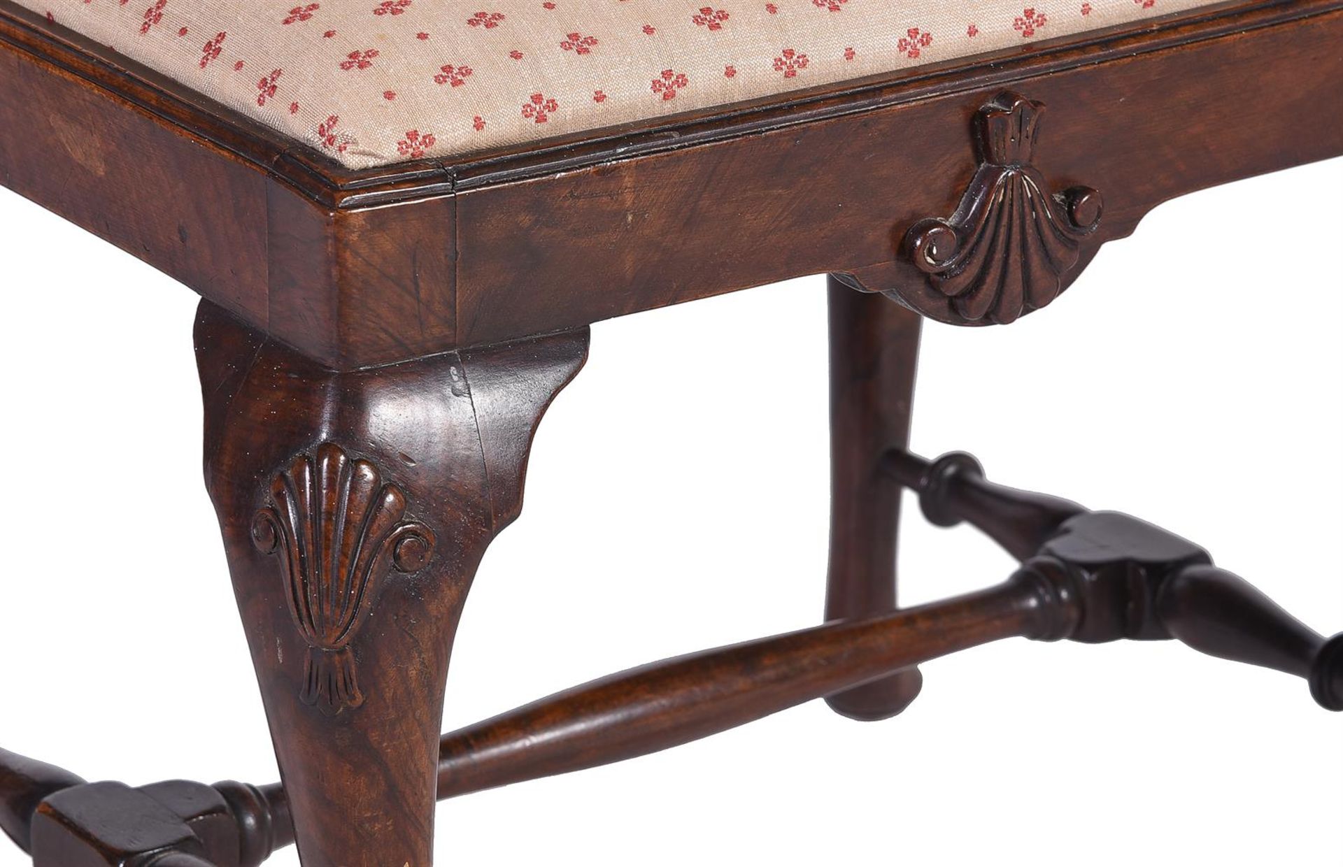 A CARVED MAHOGANY STOOL IN GEORGE II IRISH STYLE - Image 2 of 4