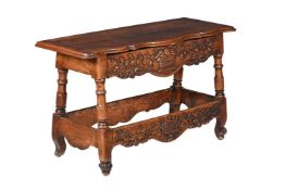 A FRENCH CHESTNUT SIDE TABLE
