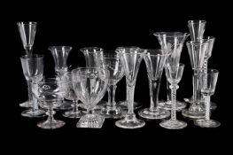 TWO VARIOUS ENGRAVED WINE GLASSES