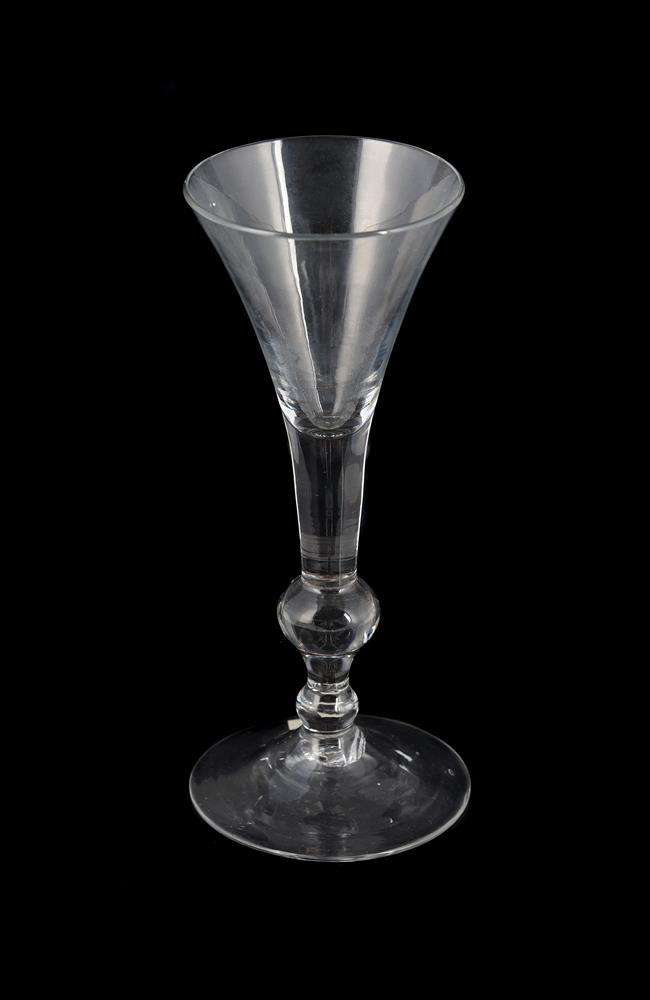 A COMPOSITE STEMMED WINE GLASS OF SO-CALLED 'KIT-KAT' TYPE