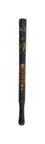 A WILLIAM IV PAINTED WOOD SPECIAL CONSTABLE'S TRUNCHEON