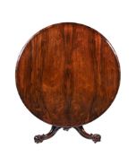 Y AN EARLY VICTORIAN ROSEWOOD CENTRE TABLE