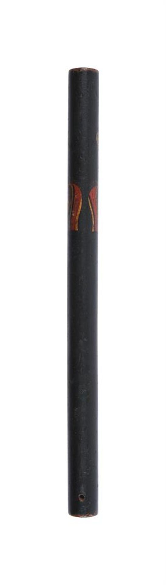A GEORGE IV GREEN PAINTED WOOD TRUNCHEON - Image 2 of 2