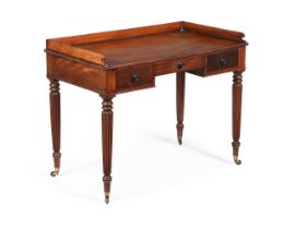 A GEORGE IV MAHOGANY DRESSING TABLE