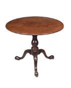 A GEORGE II MAHOGANY TRIPOD TABLE