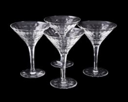 ATTRIBUTED TO WILLIAM YEOWARD: TWO BOXED SETS OF MARTINI GLASSES