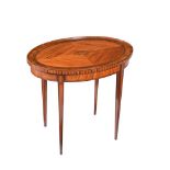 Y A DUTCH SATINWOOD AND TULIPWOOD BANDED OCCASIONAL TABLE