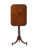 A GEORGE IV MAHOGANY TRIPOD OCCASIONAL TABLE