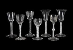 A SELECTION OF ENGLISH DRINKING GLASSES