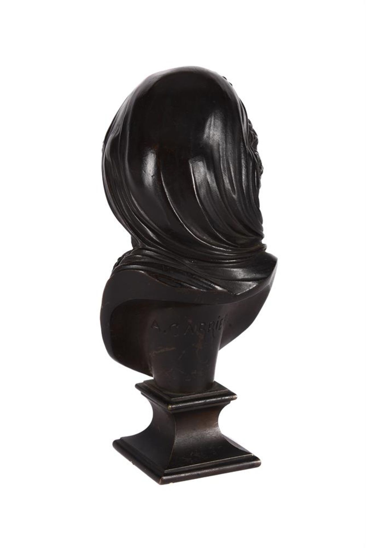 AFTER ALBERT CARRIER BELLEUSE (FRENCH 1824-1887), BRONZE BUST OF A WOMAN - Image 2 of 3