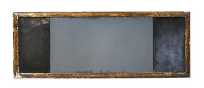 A GEORGE I CHINOISERIE LACQUER WALL MIRROR