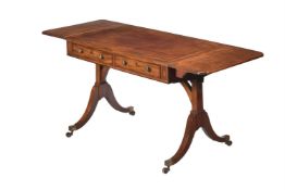 A REGENCY MAHOGANY SOFA TABLE