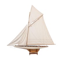 A MODEL OF A POND YACHT